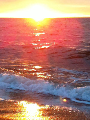 sunset sea montage